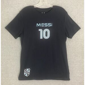Lionel Messi Collection #10 T-Shirt Mens Medium Blue Short Sleeve Soccer Crest‎